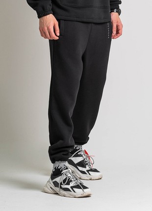 Oversized warm sports pants OGONPUSHKA Scale 2.0 black3 photo