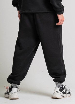 Oversized warm sports pants OGONPUSHKA Scale 2.0 black4 photo