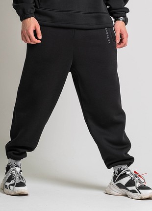 Oversized warm sports pants OGONPUSHKA Scale 2.0 black6 photo