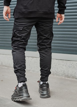 Cargo pants for men OGONPUSHKA Angry Zipp black5 photo