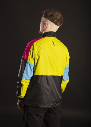 Men's zip-up jacket OGONPUSHKA Retro red5 photo
