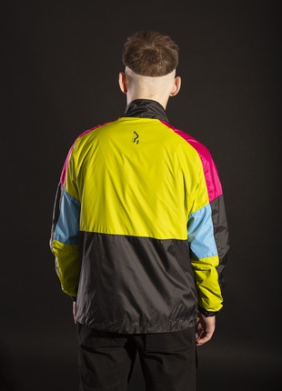 Men's zip-up jacket OGONPUSHKA Retro red6 photo