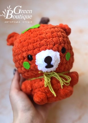 Plush toy Plush toy Bear Pumpkin3 photo