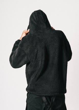 Warm hoodie oversize OGONPUSHKA Toxic black4 photo