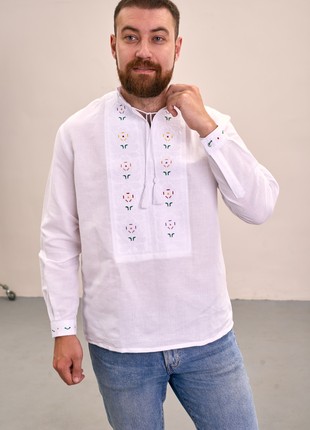 Men's embroidered shirt "Malva"