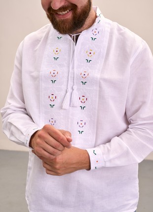 Men's embroidered shirt "Malva"7 photo