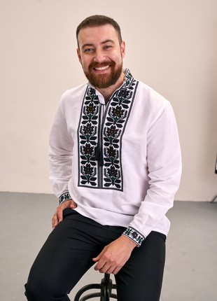 Men's embroidered shirt "Malva"
