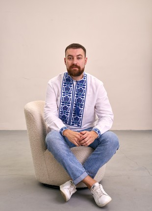 Men's embroidered shirt "Malva"2 photo