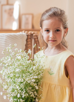 Muslin Sundress with embroidery Be.Child