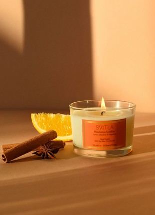 MANDARINA SPARKLES scented candle by SVITLA3 photo