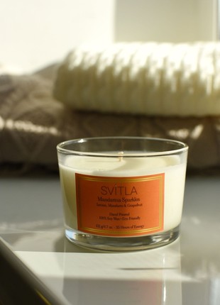 MANDARINA SPARKLES scented candle by SVITLA5 photo