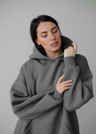 oversize hoodie - grey2 photo