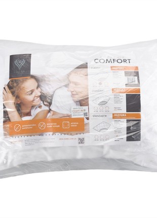 Set of pillows Promotional TM IDEIA Comfort Classic 50x70 cm, 2 pcs white7 photo
