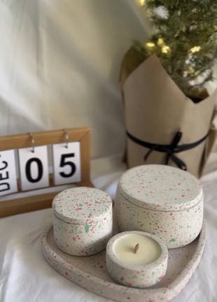 Big set of soy candles Christmas