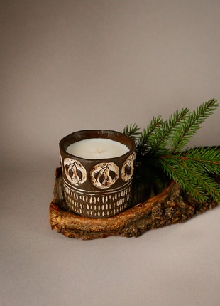 "Wild Green" perfumed candle (handcrafted ceramic pot)5 photo