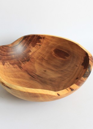 Handmade salad bowl, decorative wooden dinnerware8 photo