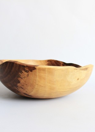 Handmade salad bowl, decorative wooden dinnerware9 photo