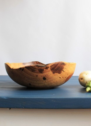 Handmade salad bowl, decorative wooden dinnerware2 photo