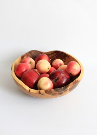 Handmade salad bowl, decorative wooden dinnerware7 photo