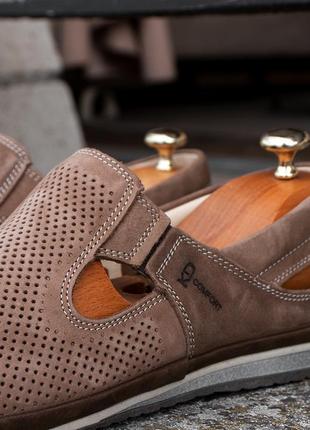 Men's sand moccasins with perforation. choose quality shoes  Kadar 459!3 photo