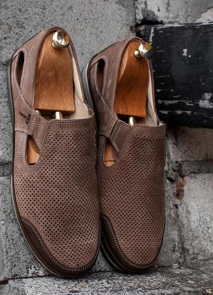 Men's sand moccasins with perforation. choose quality kadar shoes!