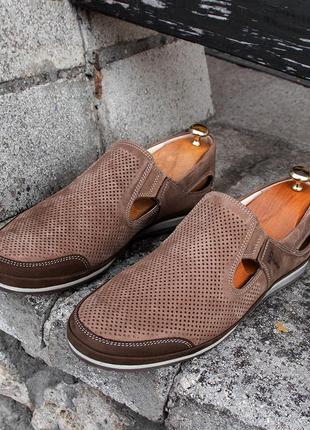 Men's sand moccasins with perforation. choose quality shoes  Kadar 459!7 photo