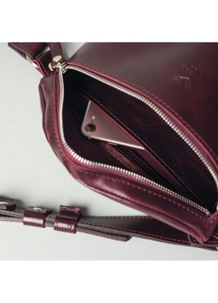 Burgundy leather belt bag The Wings TW-BeltBag-mars-ksr6 photo