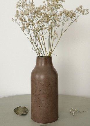 Brown modern concrete vase2 photo