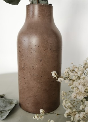 Brown modern concrete vase6 photo