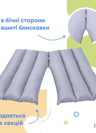 TRANSFORMER PILLOW FOR TRAVEL TM IDEIA 40X60X10 CM ST. GRAY