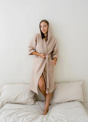 Cosy wafer robe with hood10 photo