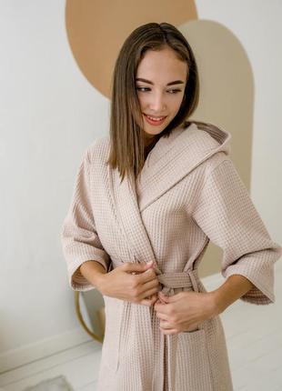 Cosy wafer robe with hood5 photo