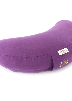 Elevate Your Practice with our Buckwheat-Filled Yoga and Meditation Cushion from TM IDEIA - Dark Lilac, 46x25x10 cm