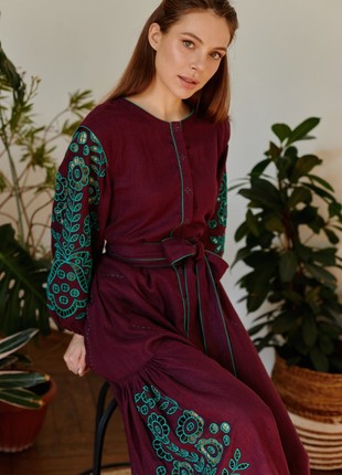 Dress "Richelieu" with colored embroidery3 photo