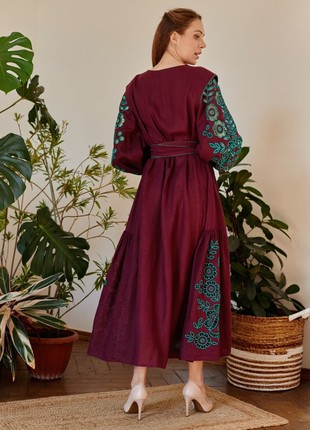 Dress "Richelieu" with colored embroidery2 photo
