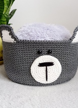 Basket "Grey Bear", 1 pc