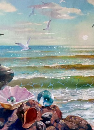 Oil painting Morning sea Anatoly Borisovich Tarabanov nTar213