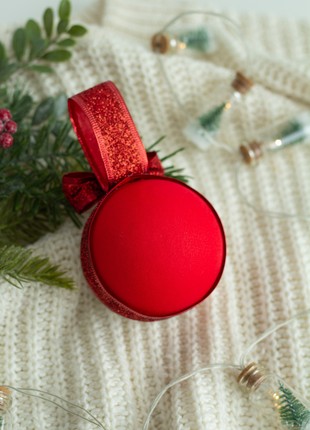 Christmas ball with cross stitch2 photo