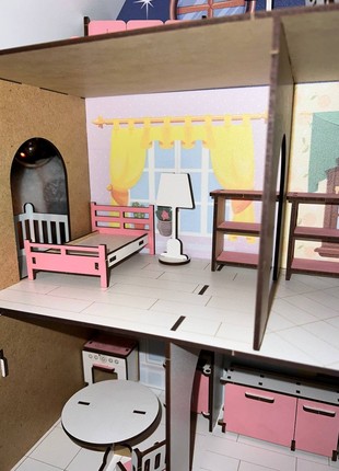 Dollhouse for LOL with Elevator and Furniture Toy Dollhouse DIY Doll Furniture Montessori Dollhouse5 photo