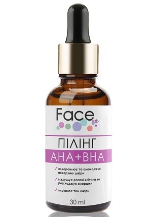 Face lab Peeling Complex AHA+BHA pH 3,3 1oz/ 30ml