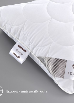 Orthopedic S-Form Pillow for Comfortable Sleeping and Rest, TM IDEIA, 40x130 cm, White5 photo