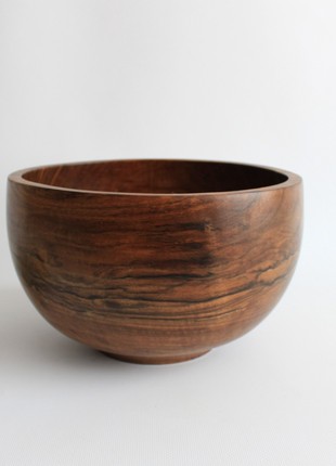 Large salad bowl, handmade walnut wood dinnerware7 photo