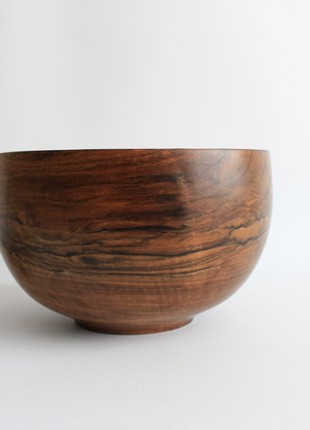 Large salad bowl, handmade walnut wood dinnerware5 photo