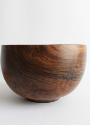Large salad bowl, handmade walnut wood dinnerware4 photo