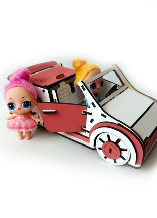 Car for dolls LOL cabriolet, Car Wash, Doll Furniture4 photo