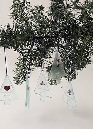 Glass decor Christmas tree, with a tree4 photo