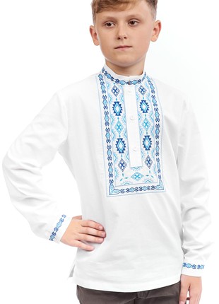 Embroidered blouse for boys 258-19/09