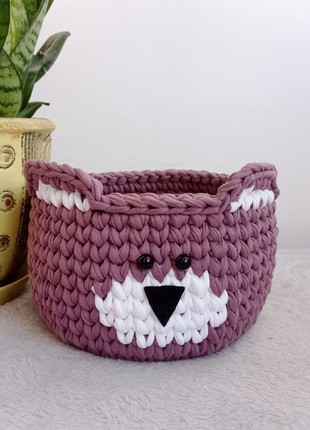 Basket "Purple Bear", 1 pcs
