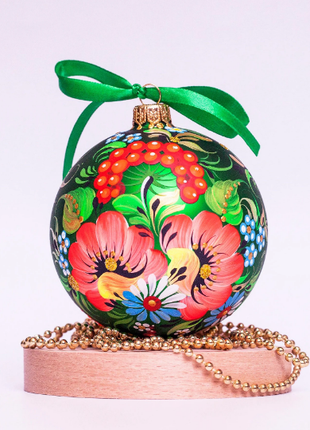 Ukrainian Ornament guelder rose berries - Christmas tree decor
