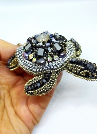 Handmade brooch "the  turtle"3 photo